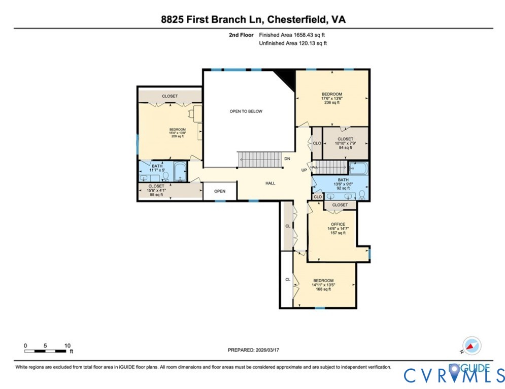 8825 First Branch Lane Chesterfield, VA 23838 - Photo 62 of 63 Second floor plan