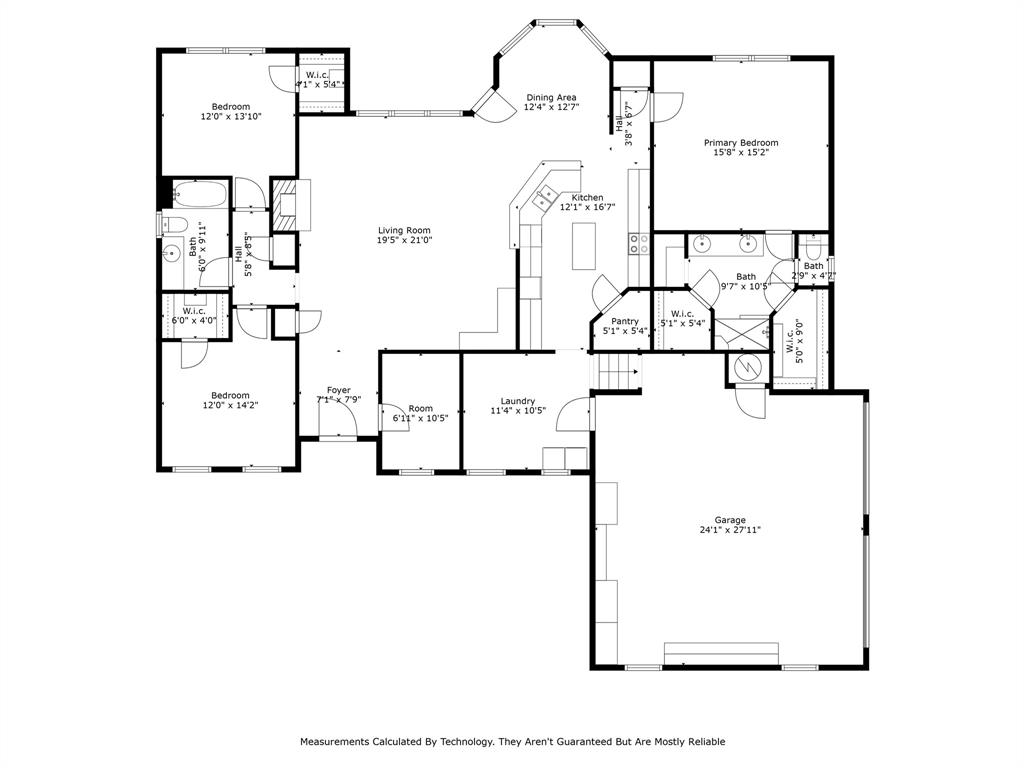 11744 Foutch Road Pilot Point, TX 76258 - Photo 34 of 35 a picture of a floor plan