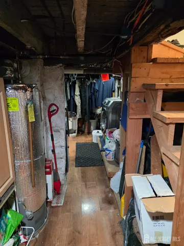 a room with storage and utility