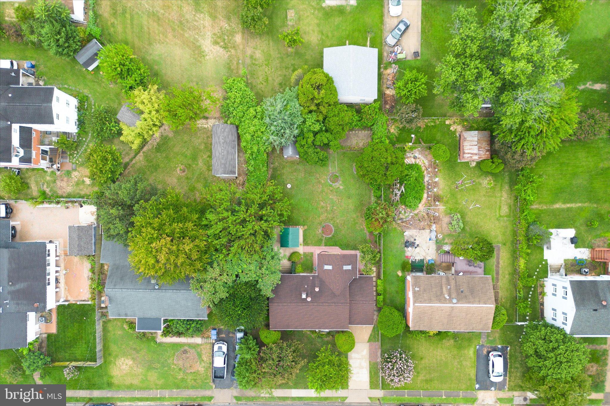 14023 Grayson Road Woodbridge, VA 22191 - Photo 54 of 60 an aerial view of residential house with outdoor space and trees all around