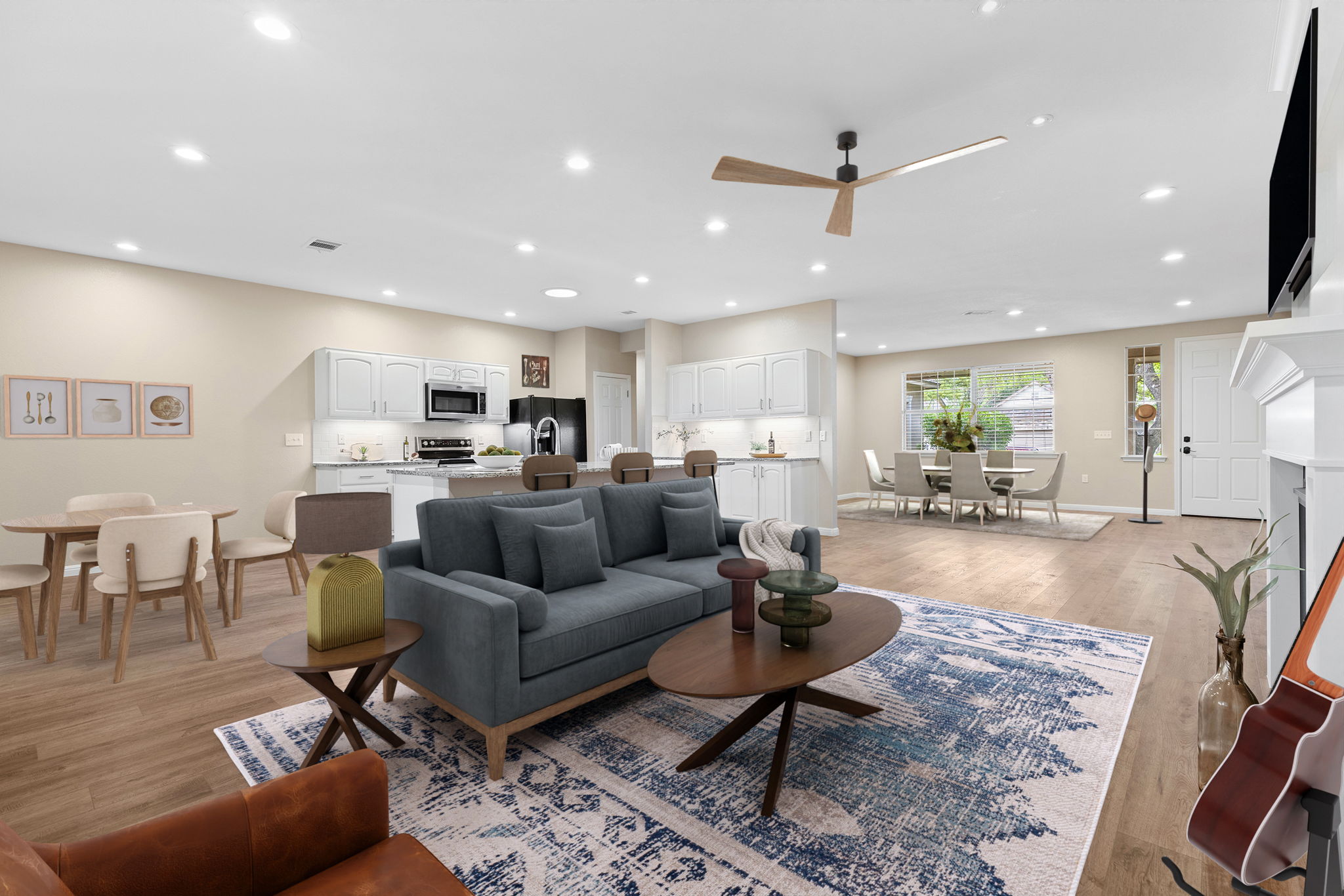 120 Ruellia Drive Georgetown, TX 78633 - Photo 31 of 39 Living room, virtually staged
