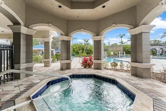 a view of a lake with a house