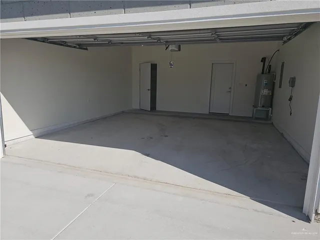 a view of a garage