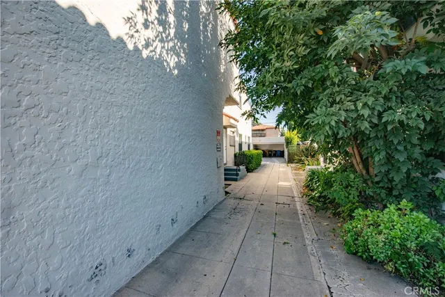 a view of a house with a patio