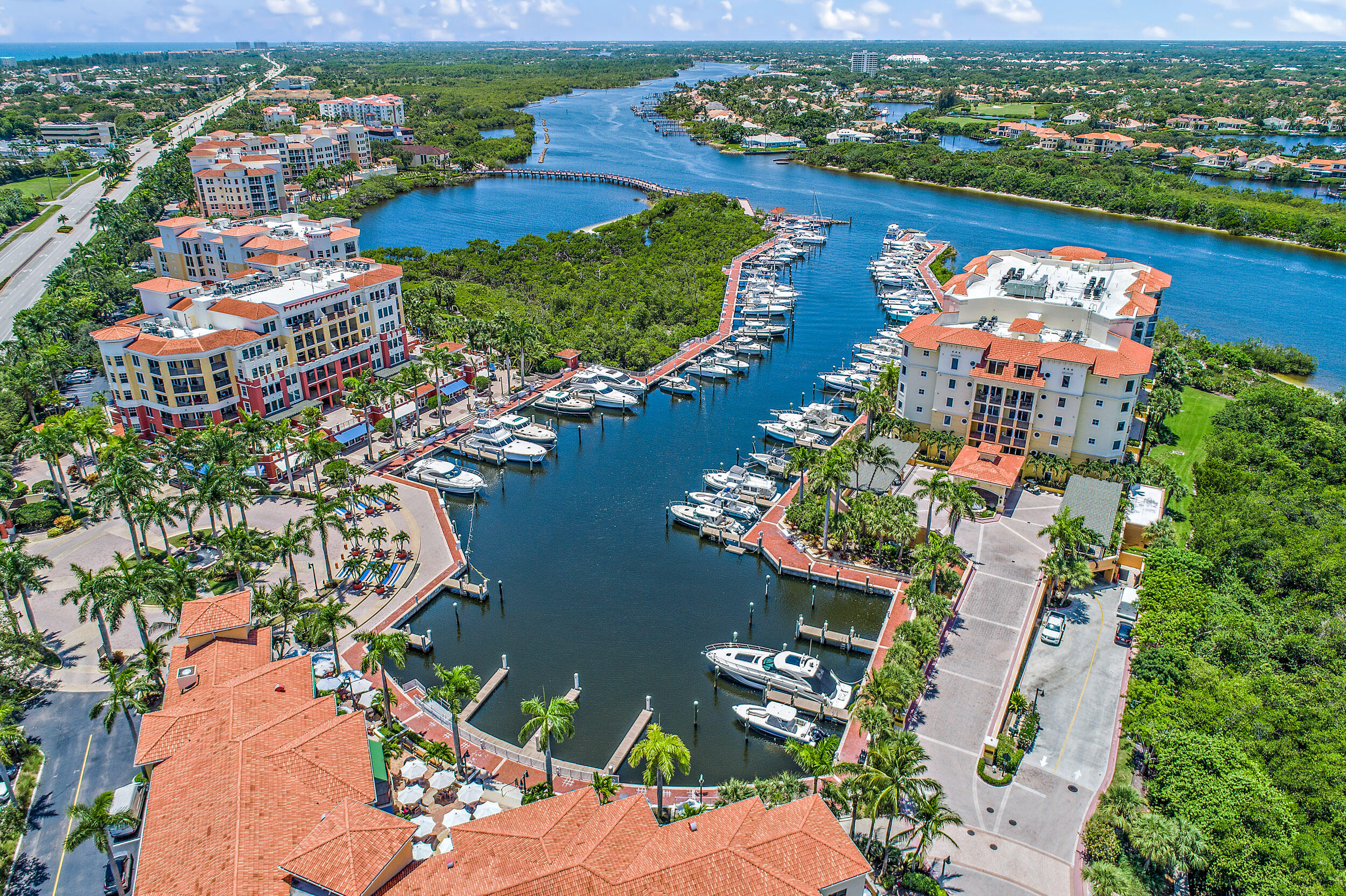 500 Highway 1, Unit 402 Jupiter, FL 33477 - Photo 30 of 37 an aerial view of a house with a lake view