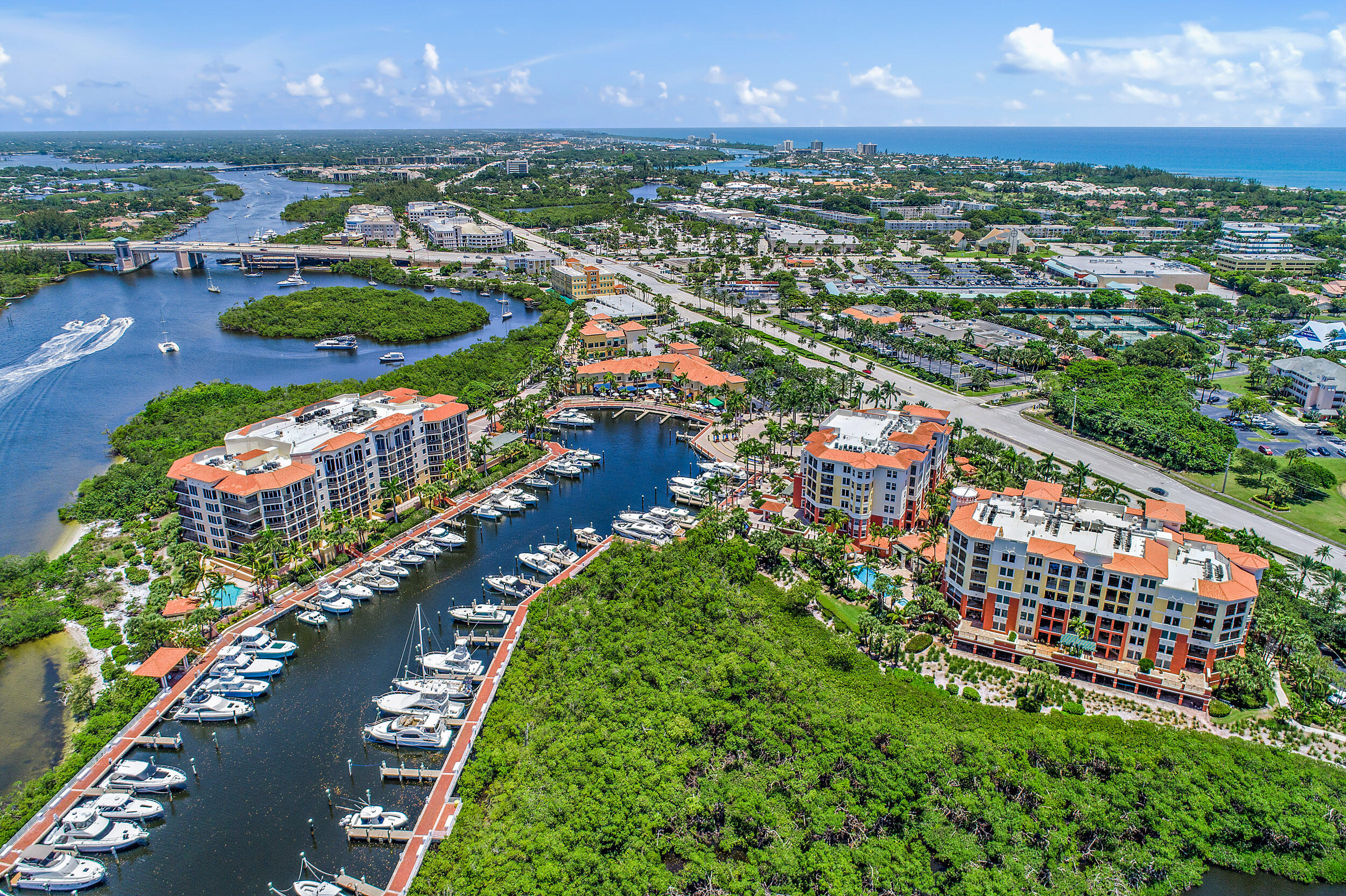 500 Highway 1, Unit 402 Jupiter, FL 33477 - Photo 36 of 37 an aerial view of residential houses with outdoor space and street view