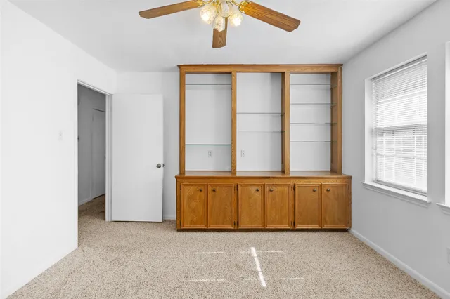 an empty room with window