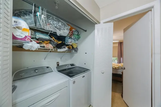 a view of storage and utility room