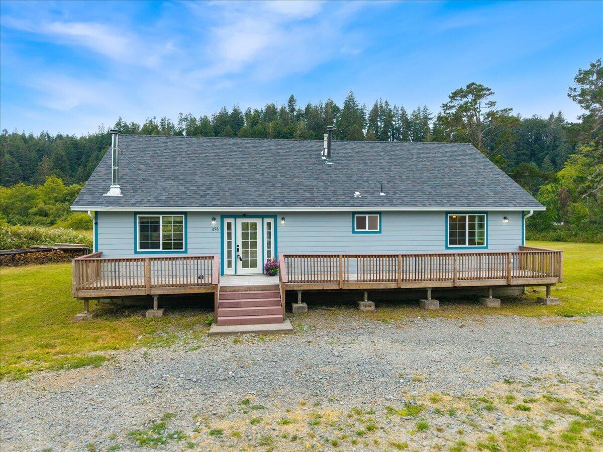 1196 Freshwater Road Eureka, CA 95503 - Photo 7 of 34 a aerial view of a house with a garden and a swimming pool