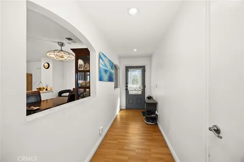 a very nice looking room with a large mirror