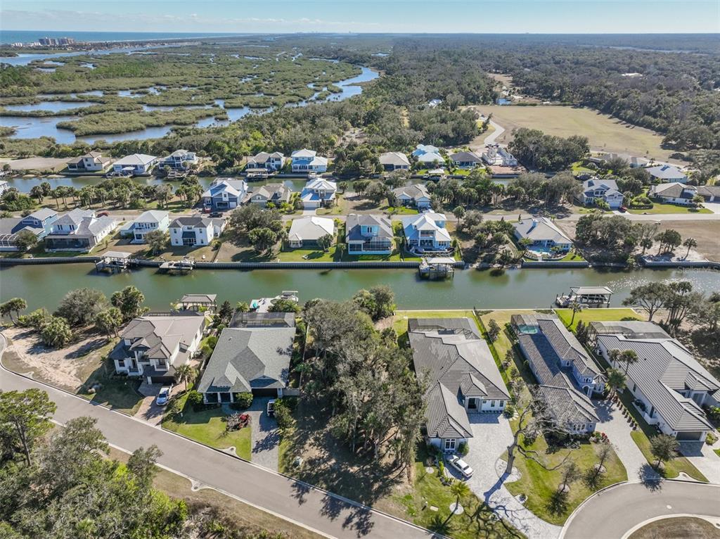 132 Marsh Point Flagler Beach, FL 32136 - Photo 19 of 31 an aerial view of a city with lake view