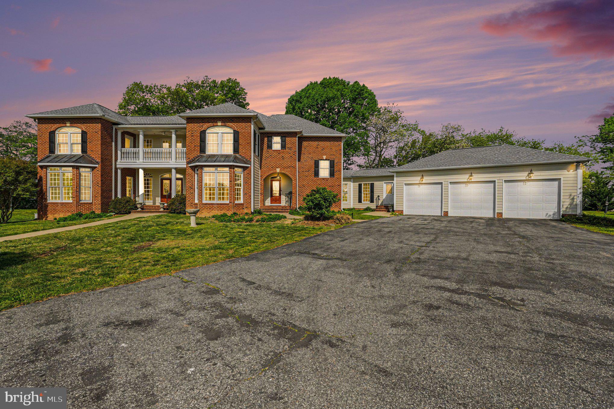 16186 Bundock Road King George, VA 22485 - Photo 81 of 82 Elegant brick home at sunset glow.