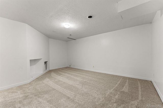 an empty room with a natural light