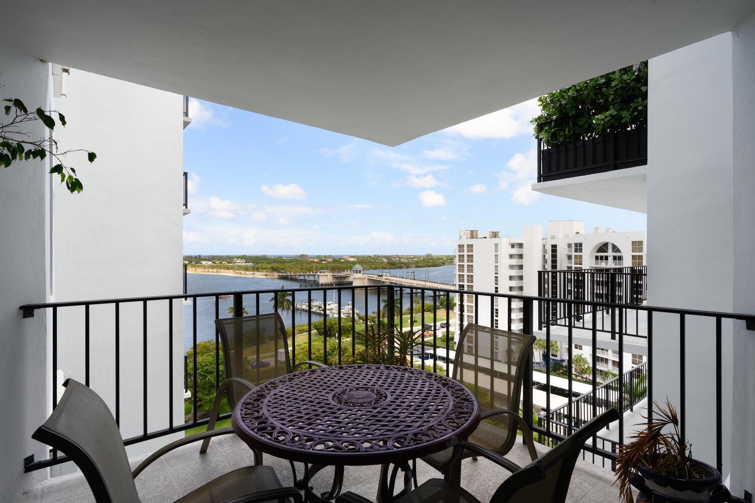 3800 Washington Road, Unit 1002 West Palm Beach, FL 33405 - Photo 5 of 20 a view of a balcony with furniture