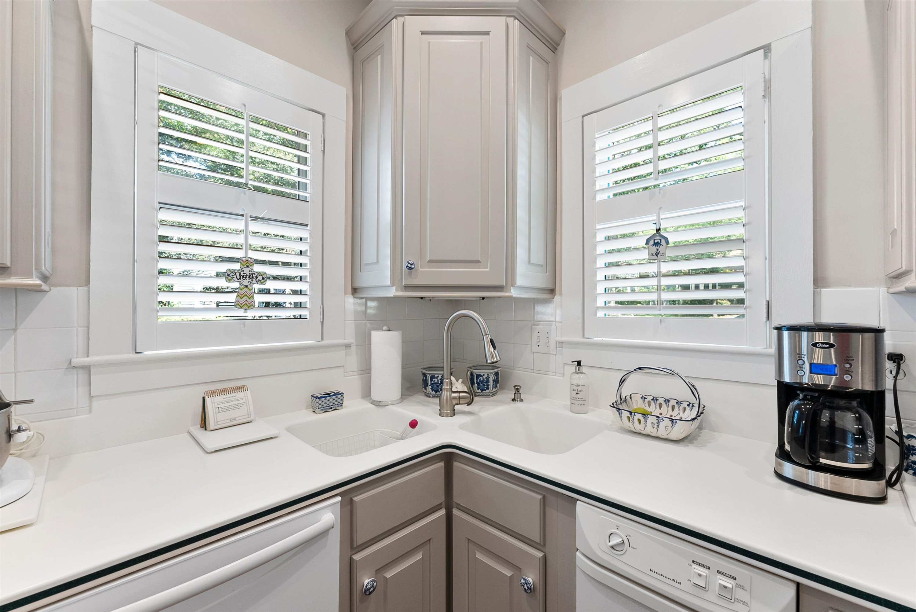 6007 Sentinel Drive Raleigh, NC 27609 - Photo 12 of 33 Double Sinks with double windows for lots of natural light