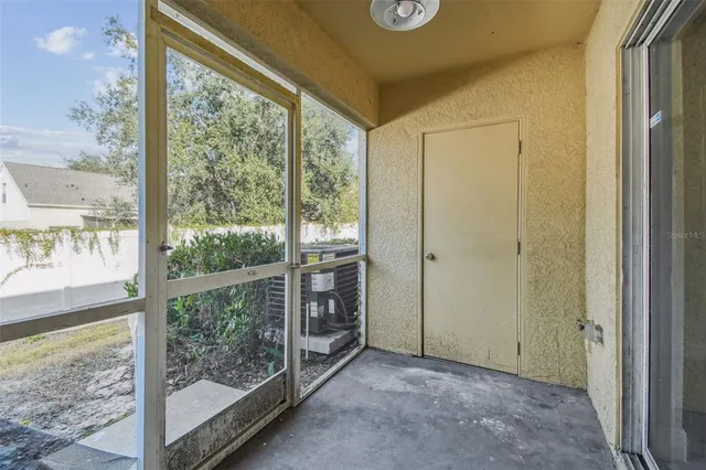 a view of a room with window