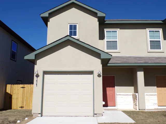 a view of a house with a door