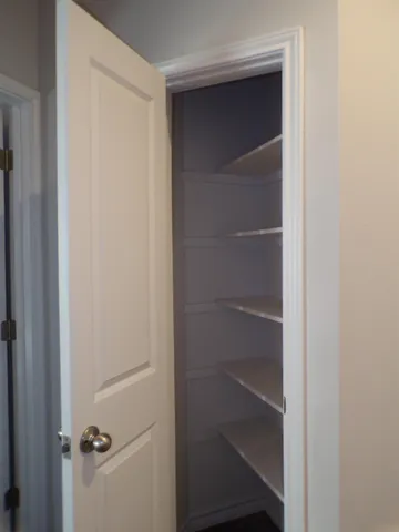 a view of a walk in closet