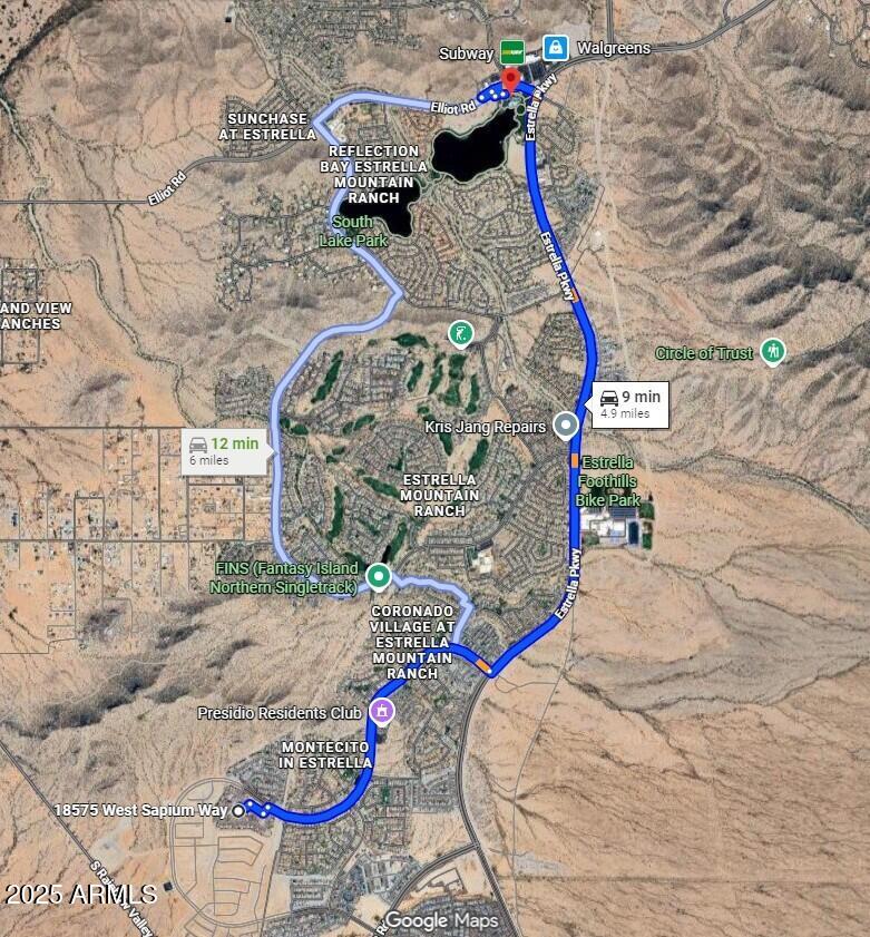 18575 West Sapium Way Goodyear, AZ 85338 - Photo 50 of 51 HARMONY - LOT 71 - Map to StarPointe Res