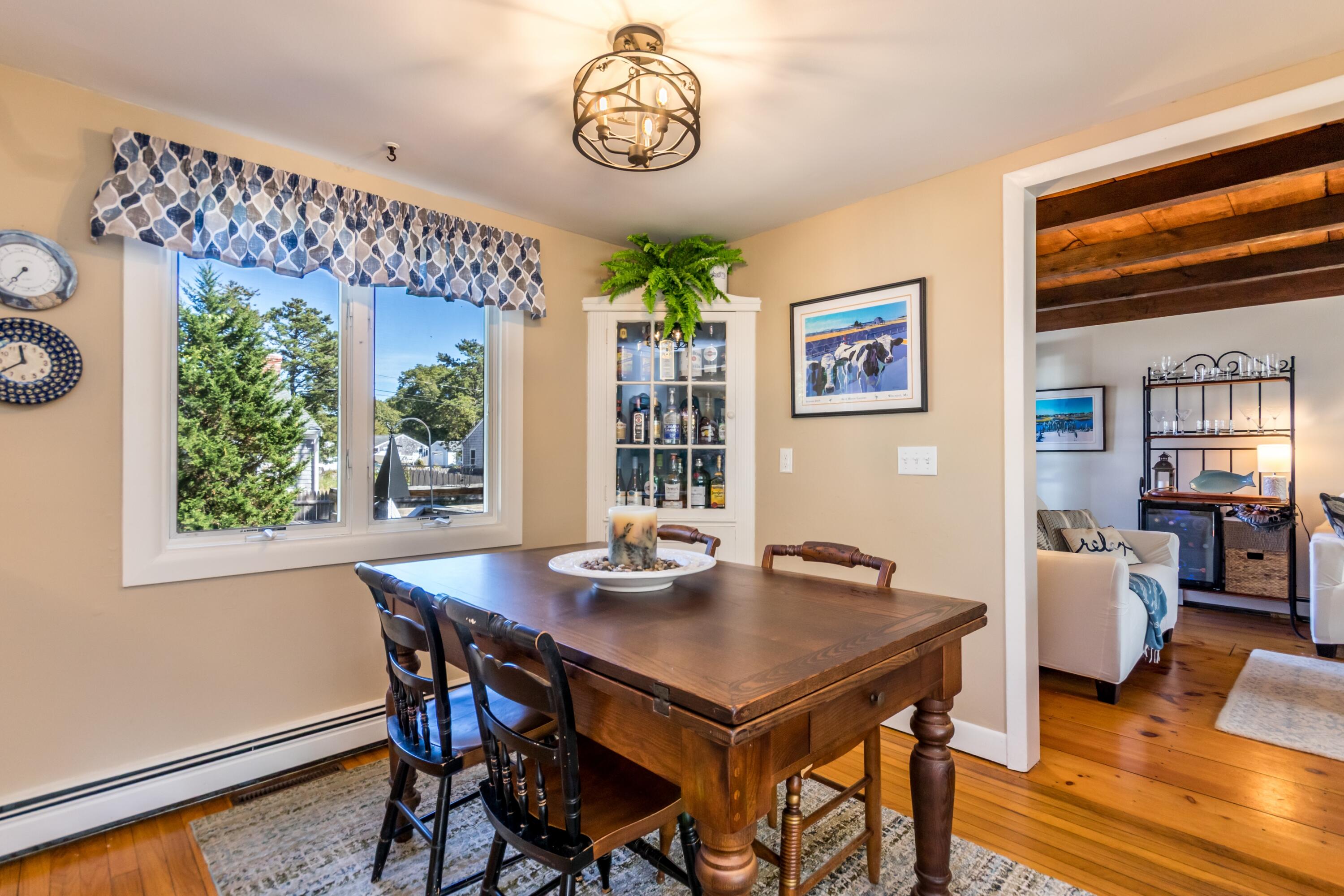 42 Agnes Road South Dennis, MA 02660 - Photo 12 of 36 a view of a dining room with furniture window and wooden floor
