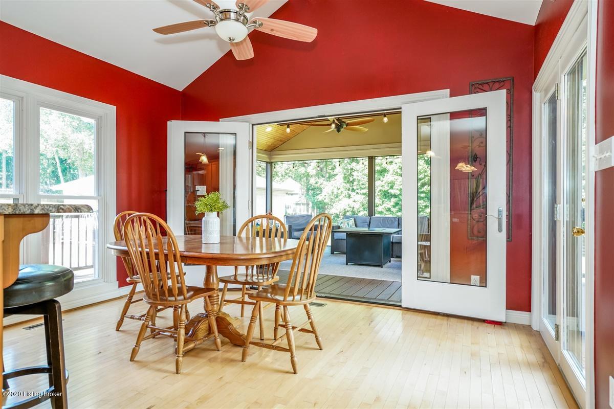 7509 Turner Ridge Road Crestwood, KY 40014 - Photo 18 of 59 Kitchen with French Doors Leading to New Screened In Porch
