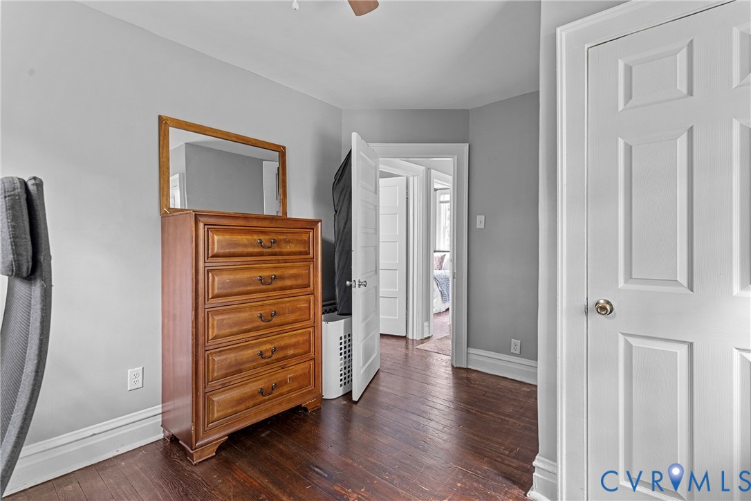 104 West Union Street Sandston, VA 23150 - Photo 23 of 33 a view of a hallway with wooden floor and closet