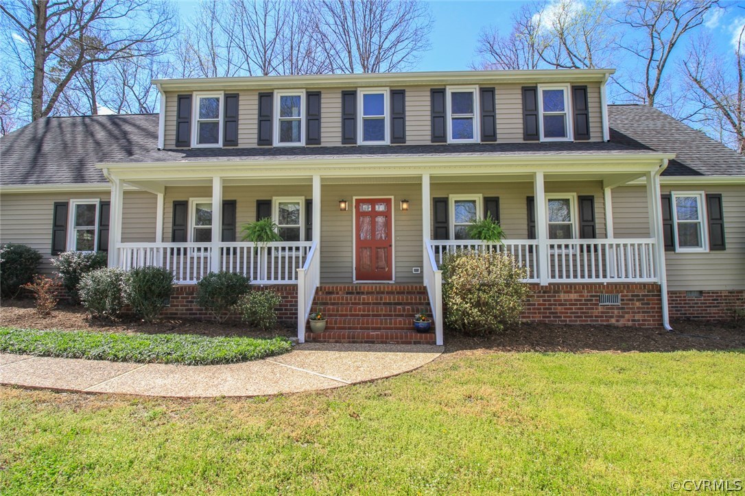 1420 Kingscross Road Midlothian, VA 23114 - Photo 6 of 48 a front view of a house with a yard