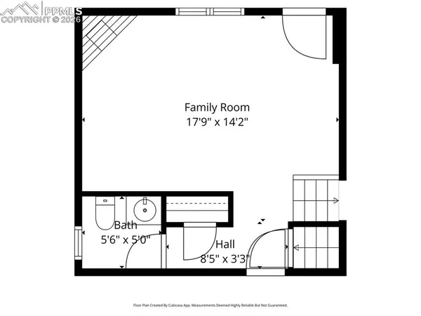 a picture of a bench in front of a door