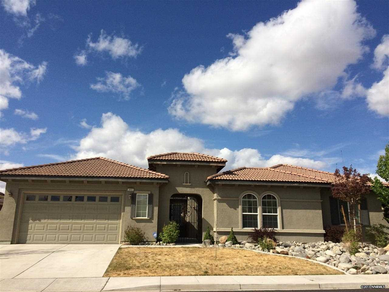 a front view of a house