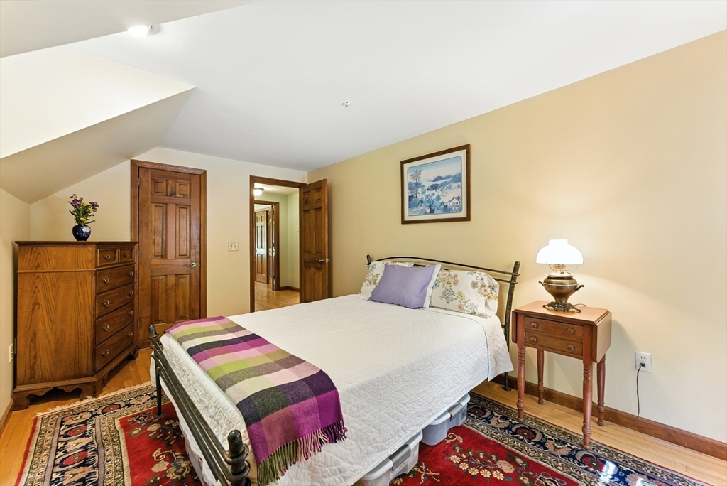 481 Kennedy Road Northampton, MA 01053 - Photo 25 of 40 a bedroom with a bed and wooden floor