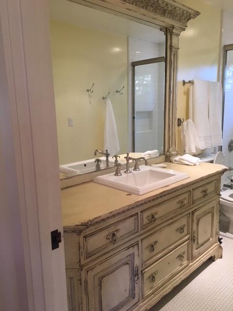 461 Live Oaks Road Montecito, CA 93108 - Photo 7 of 9 a bathroom with a sink and a mirror