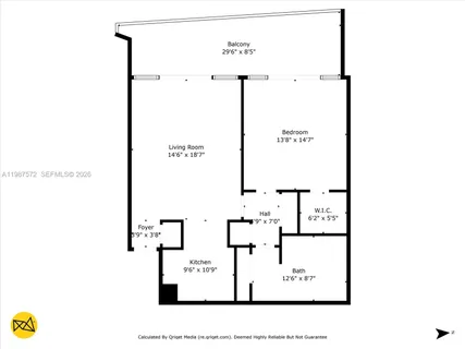 $750,000 | 1331 Brickell Bay Drive, Unit 1606, Miami, FL 33131