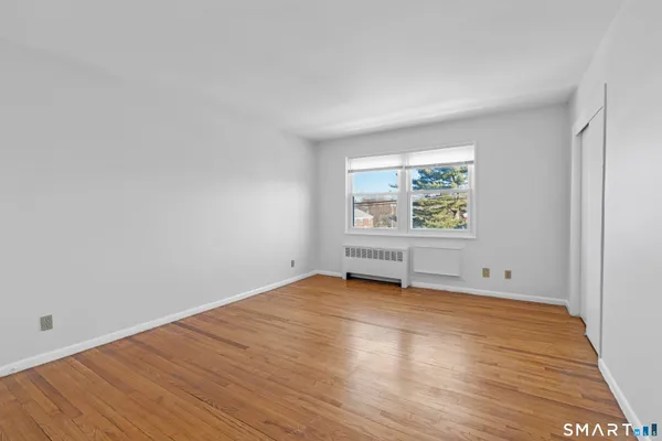 an empty room with window