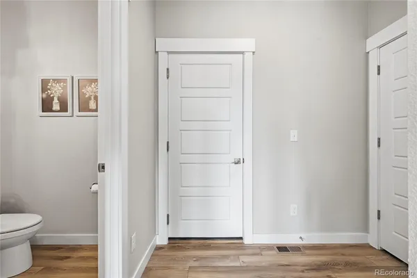 a view of bathroom with toilet