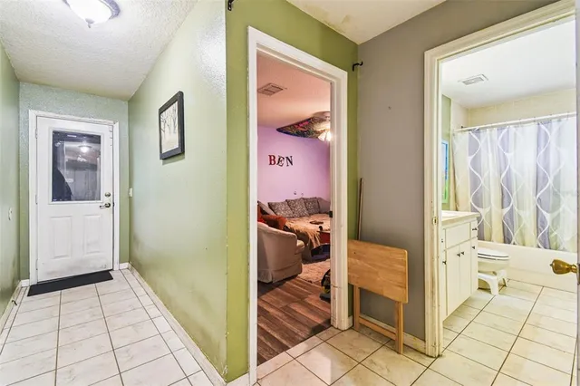 a view of outdoor space with a garden