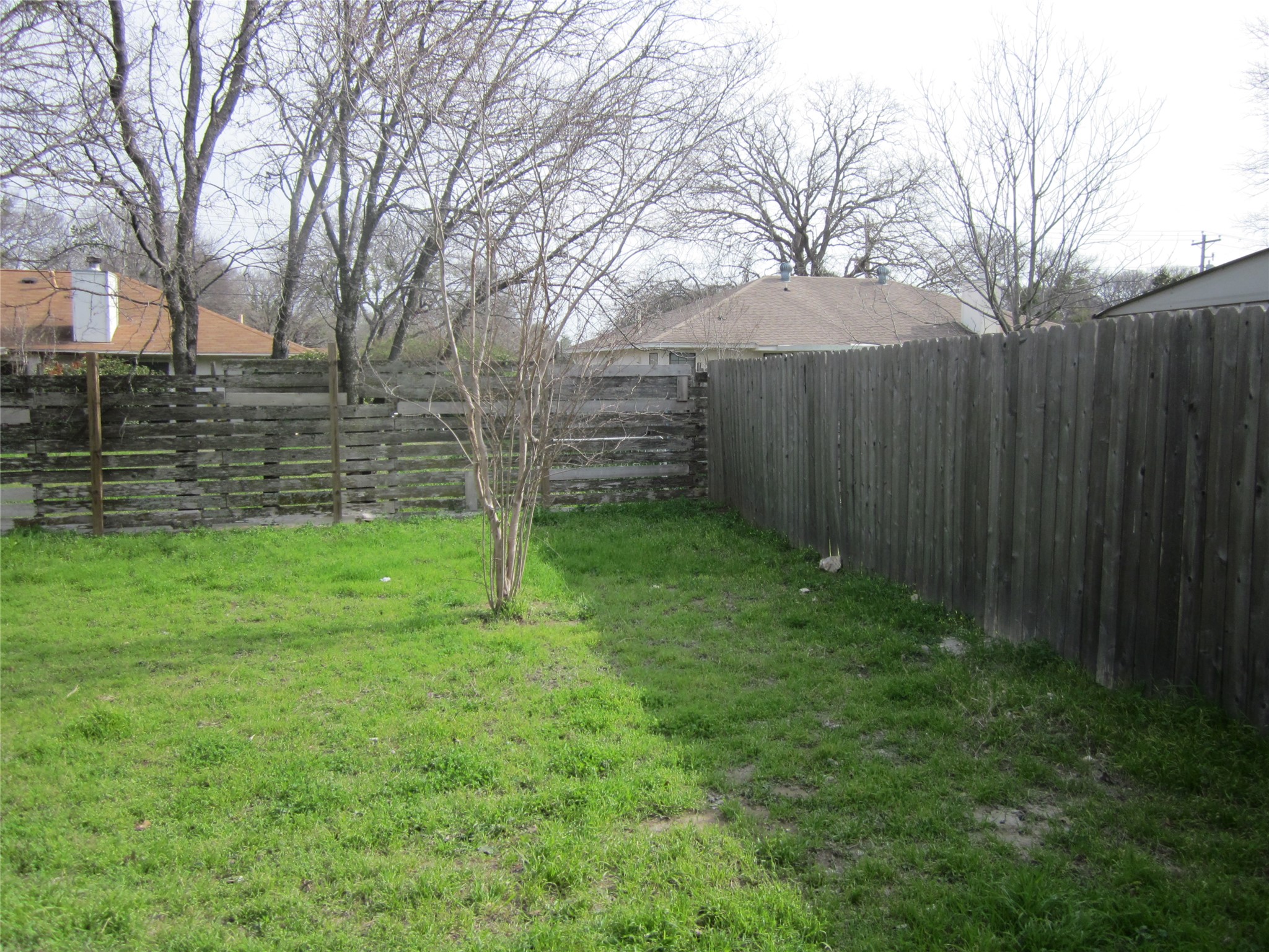 102 Verna Spur, Unit B Georgetown, TX 78628 - Photo 7 of 18 View of fenced backyard