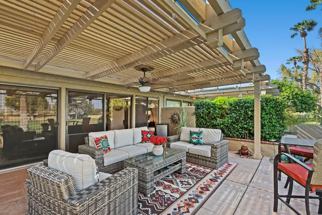 a front view of a building with garden