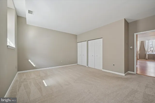 a view of an empty room