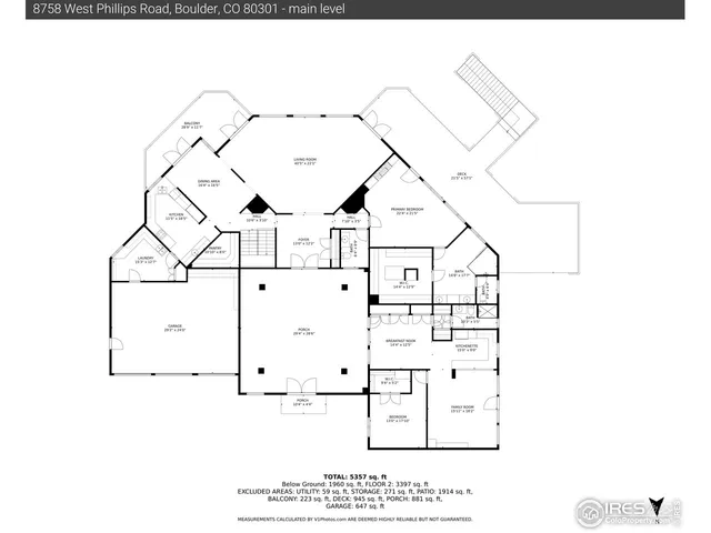 $3,895,000 | 8758 West Phillips Road, Boulder, CO 80301