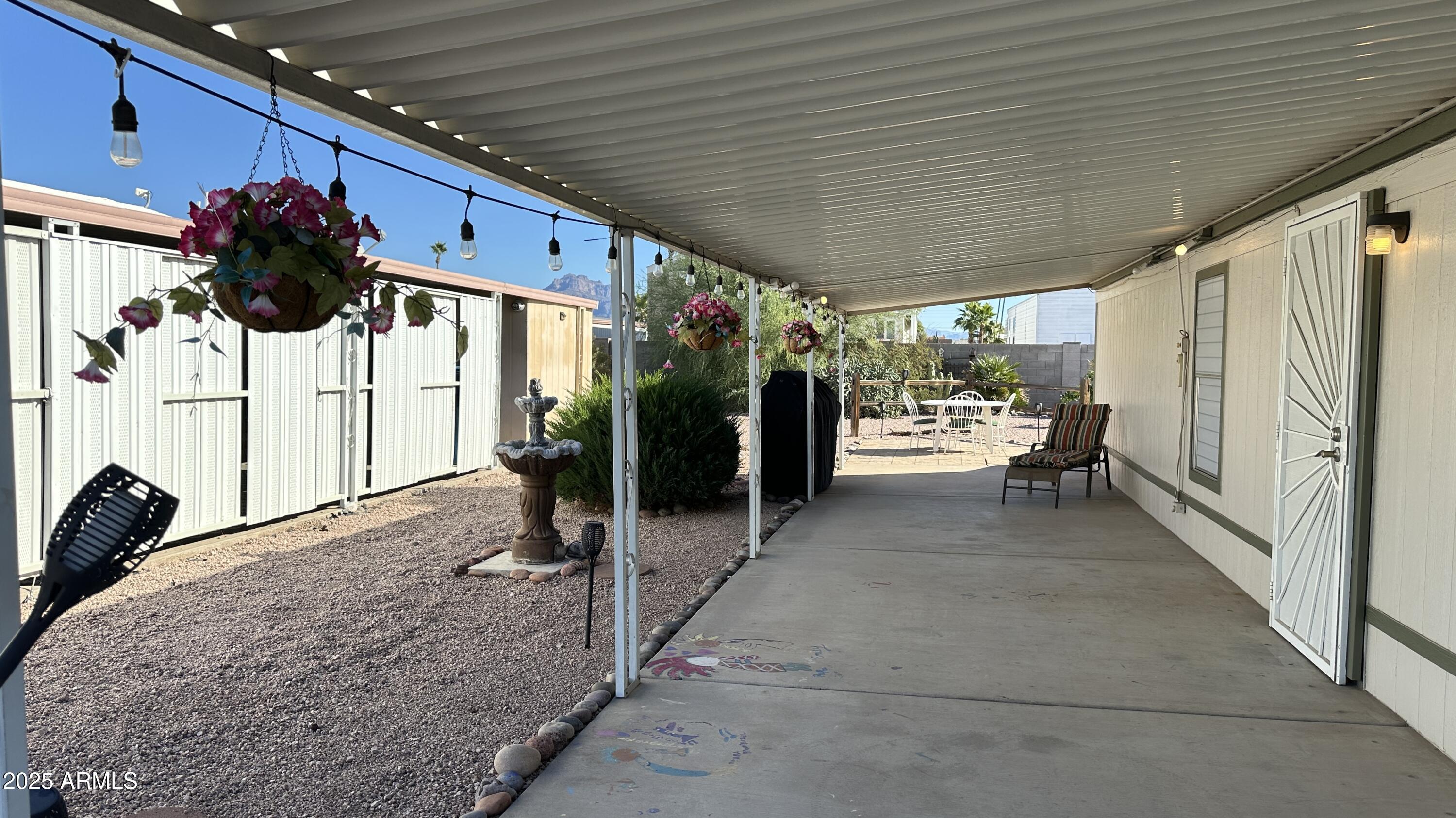 834 South Meridian Road, Unit 105 Apache Junction, AZ 85120 - Photo 43 of 48 a view of a porch with furniture