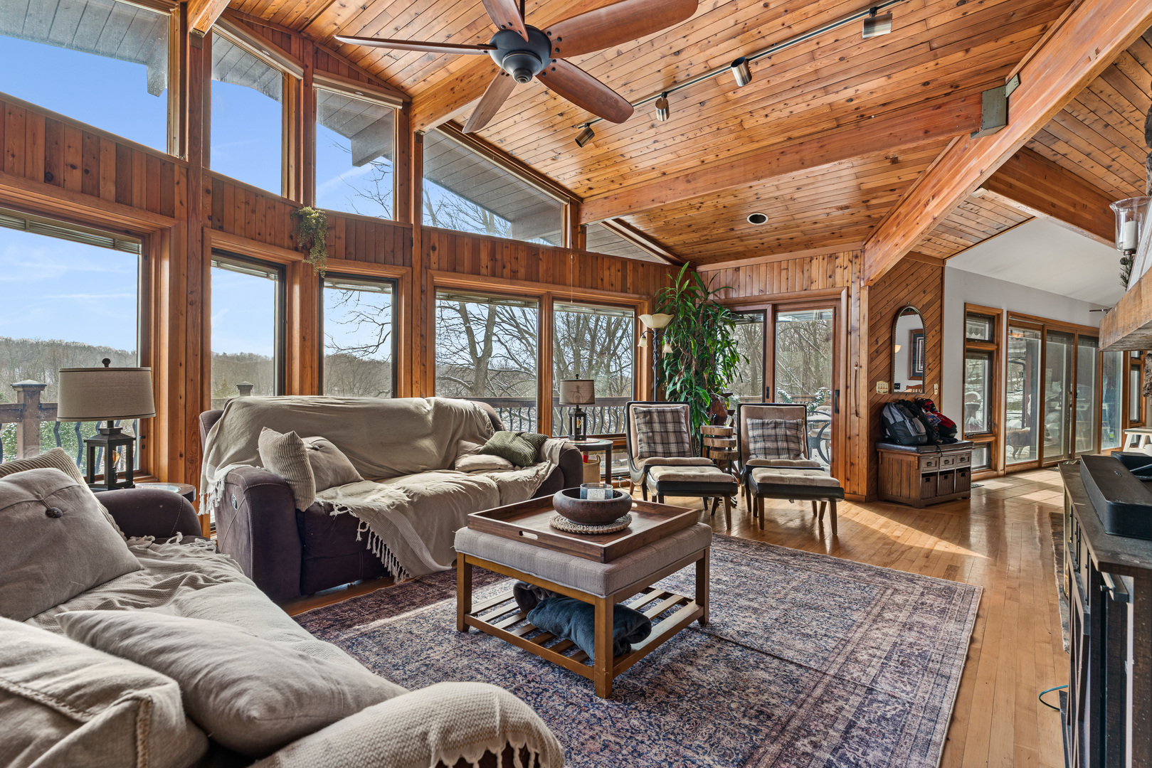 12300 River Road Plano, IL 60545 - Photo 9 of 25 a living room with furniture ceiling fan and a rug