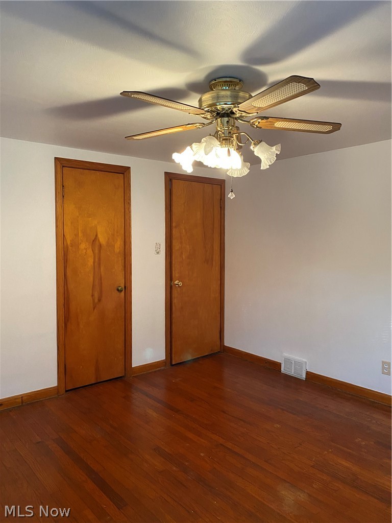 807 Plymouth Ridge Road Ashtabula, OH 44004 - Photo 14 of 34 Bedroom 1 - 12 x 12 with fresh paint and hardwood flooring.