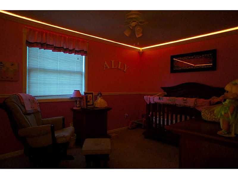 134 Crosslands Road Butler, PA 16002 - Photo 17 of 25 Bedroom. Check out the night lighting in the bedroom!