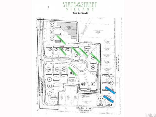 921 Bragg Street Raleigh, NC 27610 - Photo 4 of 5 State Street Village Site Plan. Currently accepting lot reservations.