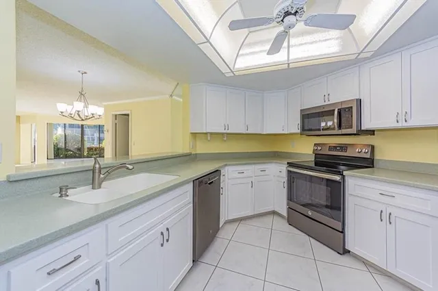 a view of a livingroom with a chandelier