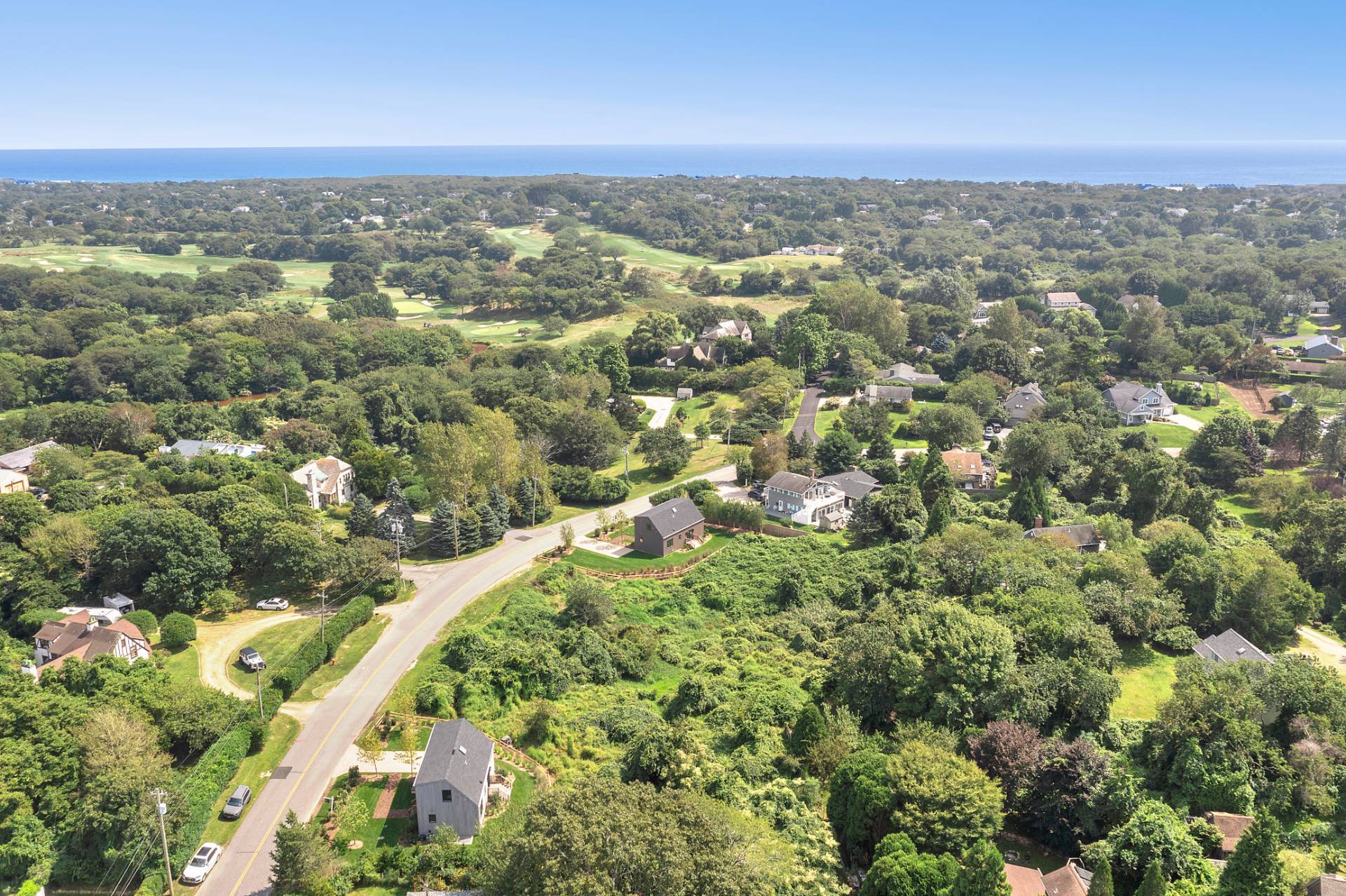 55 Fairview Avenue Montauk, NY 11954 - Photo 22 of 22 an aerial view of residential houses with city view
