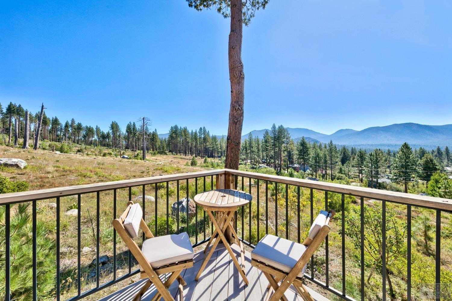 850 Elk Point Drive South Lake Tahoe, CA 96150 - Photo 1 of 38 a view of a chair and tables on the balcony