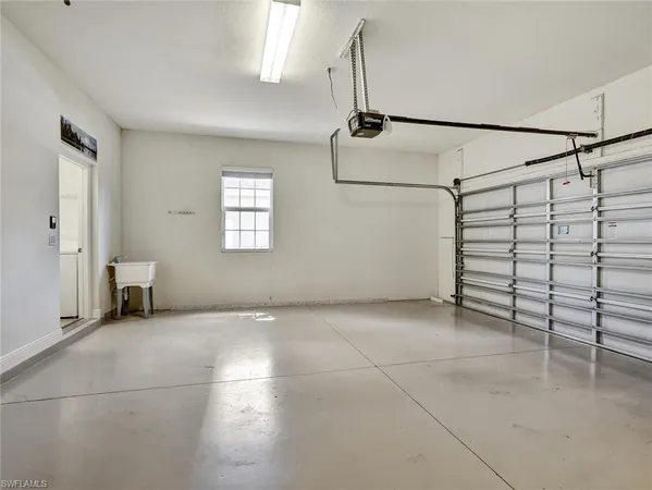 a view of a room with lots of racks on the wall