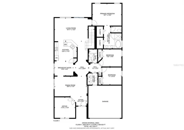 a picture of a floor plan