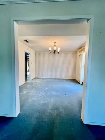 a view of an empty room